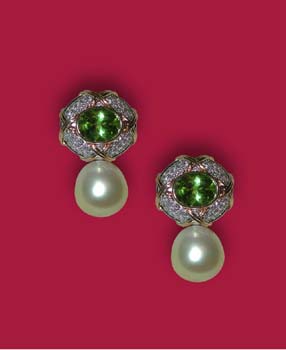 Ohr-Clip-mit-Peridot,Brilla